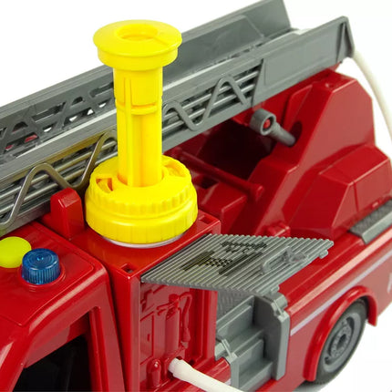 Raudonas gaisrinės sunkvežimis