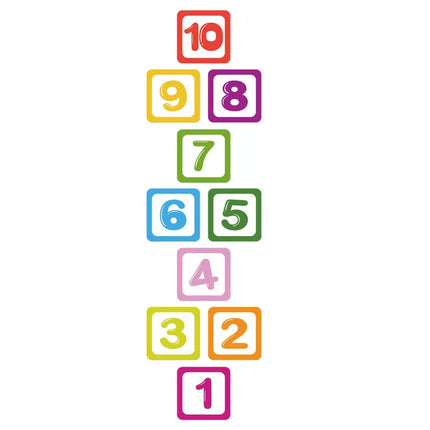 Grindų lipdukai su skaičiais nuo 1 iki 10