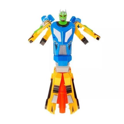 Šautuvas su šovinias ir geltona kauke