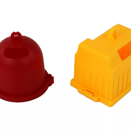 Oranžinė šiukšliavežė su kranu