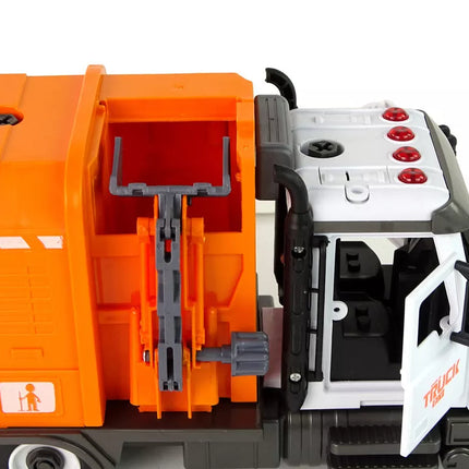 Oranžinė šiukšliavežė