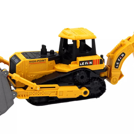 Geltonas vikšrinis ekskavatorius