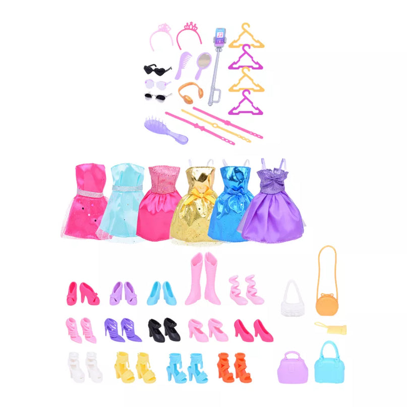 Didelis Anlily lėlių rūbų rinkinys