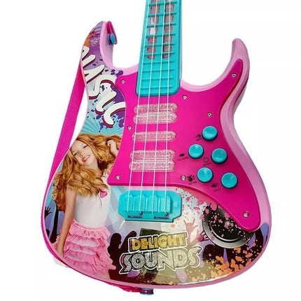 Gitara su mikrofonu, šviesos ir garso efektais