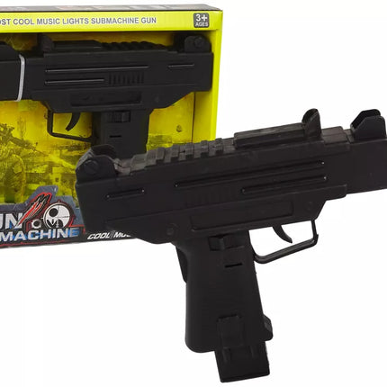 Juodas šautuvas vaikams su garso efektu