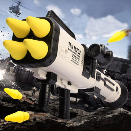 Didelis M202 raketų paleidėjas su minkštomis raketomis