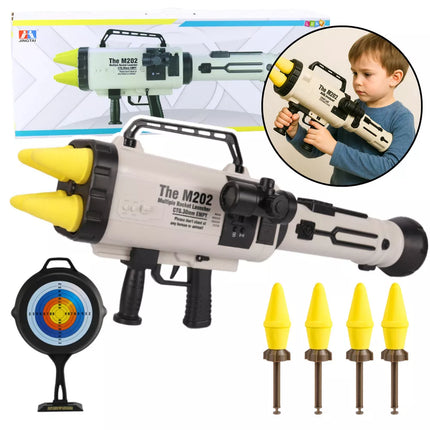 Didelis M202 raketų paleidėjas su minkštomis raketomis