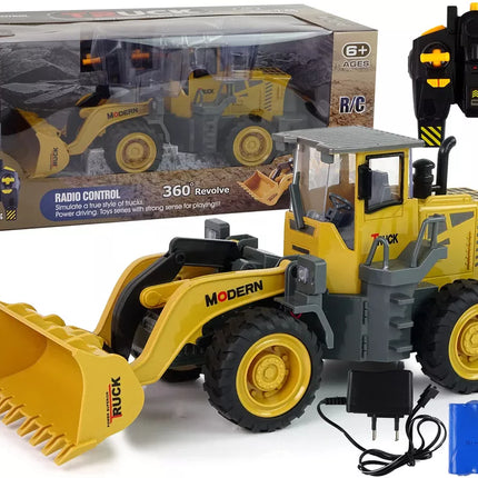 Didžiulis ekskavatorius R/C krautuvas Nuotoliniu būdu valdomi 360 laipsnių pasukimo LED žibintai