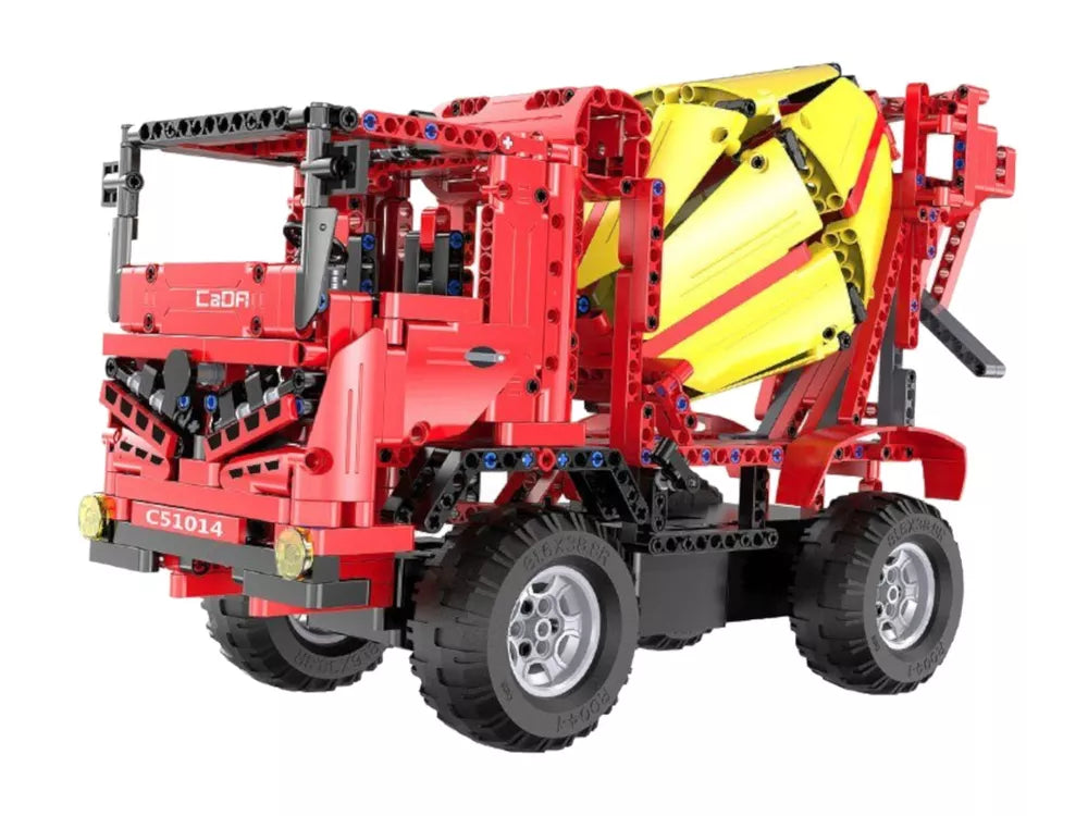 Nuotolinio valdymo betono maišytuvas iš konstrukcinių blokelių