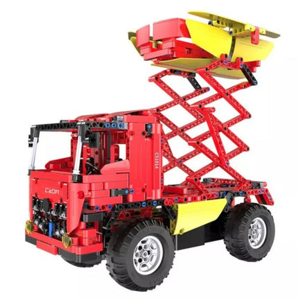 Nuotolinio valdymo betono maišytuvas iš konstrukcinių blokelių