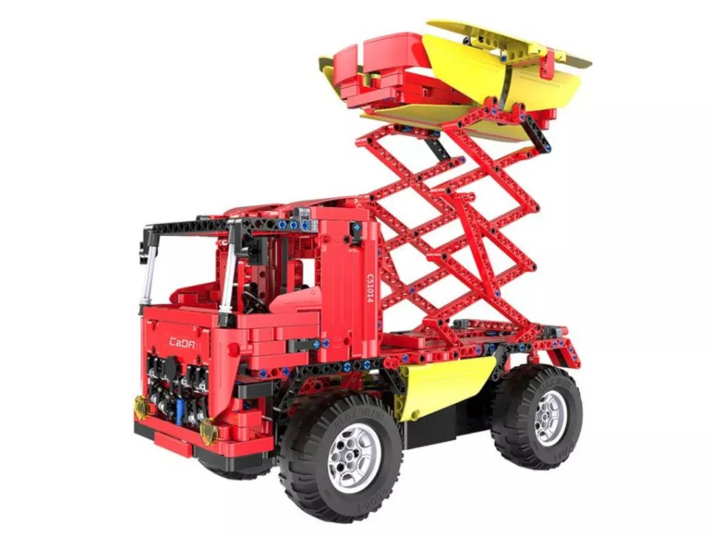 Nuotolinio valdymo betono maišytuvas iš konstrukcinių blokelių