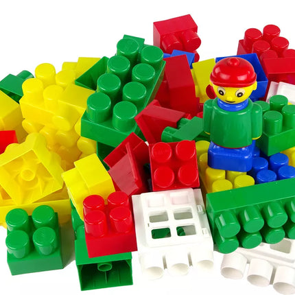 Spalvoti konstrukciniai blokeliai 65 vnt