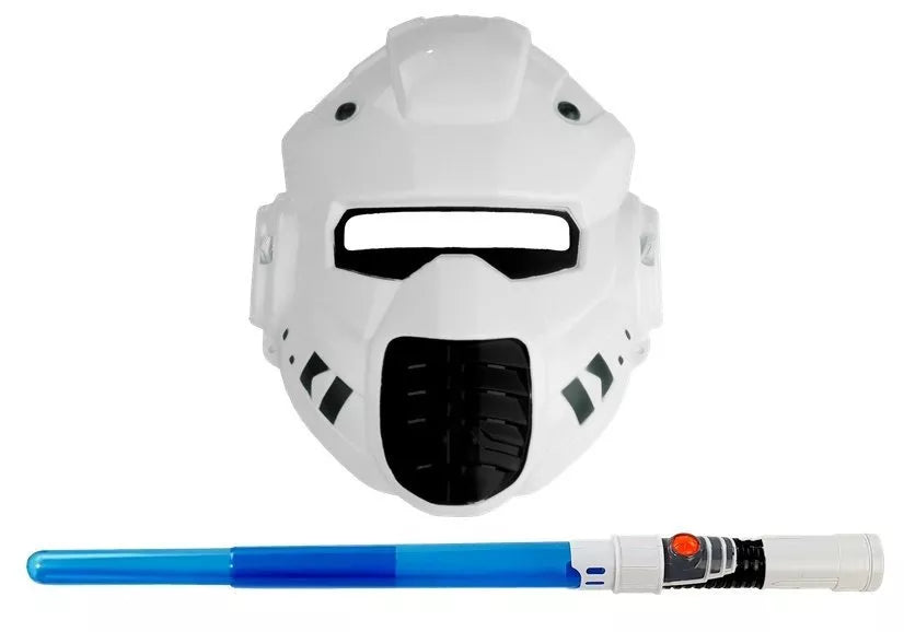 Kosminių ginklų rinkinys su kardu ir kauke