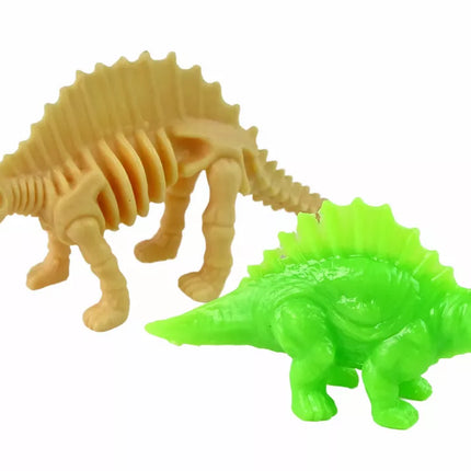 Dideli dinozaurų kiaušiniai su dinozaurų figūrėlėmis