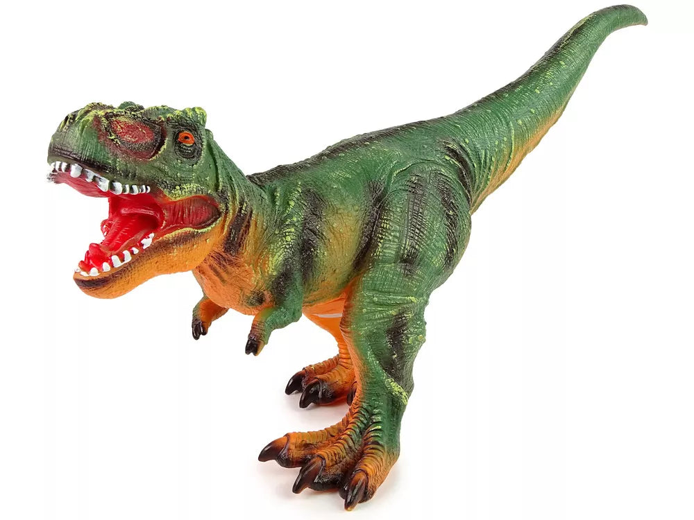 Didelė žalia dinozauro figūrėlė Tiranosaurus Reksas 60 cm ilgio