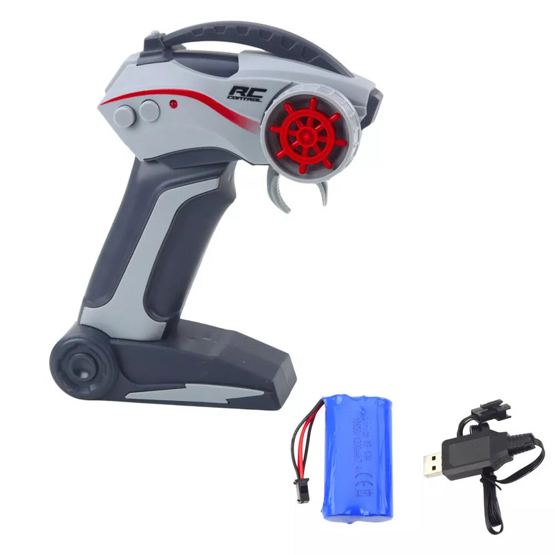 Didelis nuotolinio valdymo laivas su pulkteliu