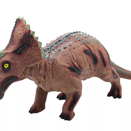 Didelė rudo Triceratops dinosauro figurėlė su garso efektu
