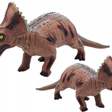Didelė rudo Triceratops dinosauro figurėlė su garso efektu