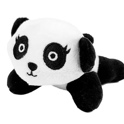 Mažoji panda su transportavimo krepšiu