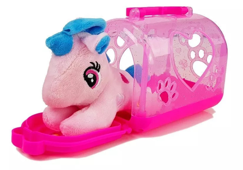 Mažasis vienaragis su transportavimo krepšys