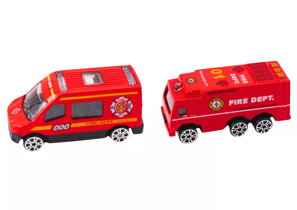 Raudono sunkvežimio rinkinys