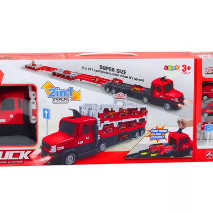 Raudono sunkvežimio rinkinys