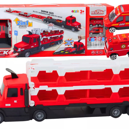 Raudono sunkvežimio rinkinys