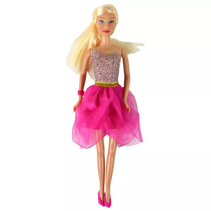 Lucy lėlė su blizgia suknele ir batelių komplektu