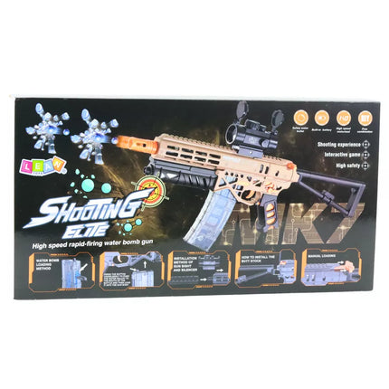 Juodas MK7 vandens kulkų šautuvas