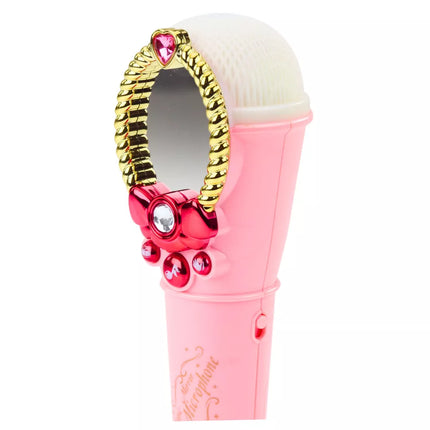 Rožinis magiškasis veidrodis su mikrofonu
