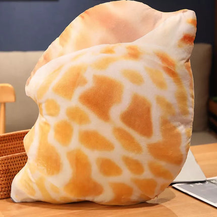 Pliušinė kriauklės formos pagalvė