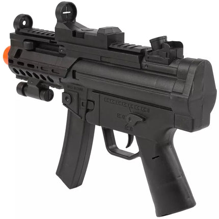 Juodas karinis šautuvas vaikams su vibracijos ir garso funkcija