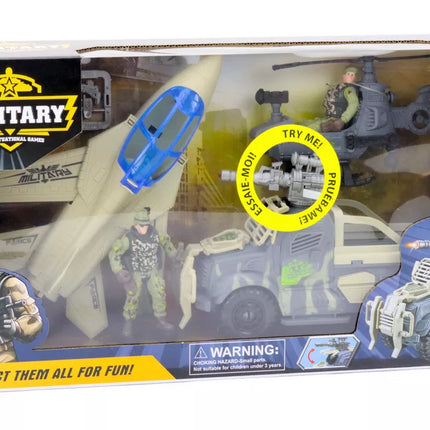 Karinis rinkinys su tarnsporto priemonėmis ir kareiviais