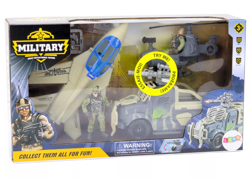 Karinis rinkinys su tarnsporto priemonėmis ir kareiviais