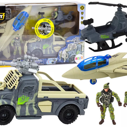 Karinis rinkinys su tarnsporto priemonėmis ir kareiviais