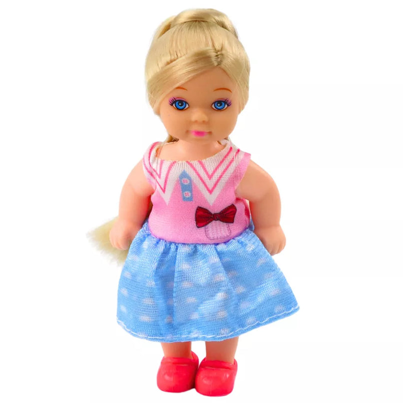 Mini lėlė su dviem autintiniais ir priedais