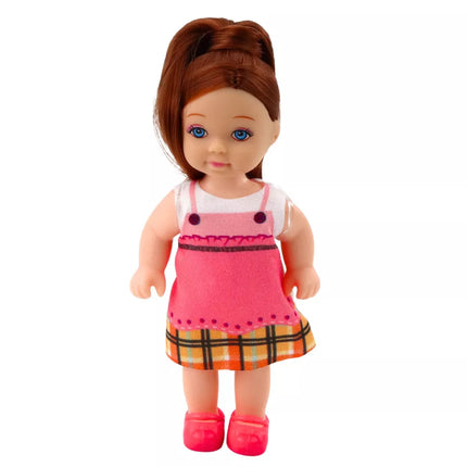 Mini lėlytės rinkinys su dviem šuniukais