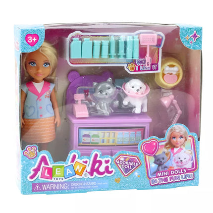 Lėlės veterinarės gydymo rinkinys