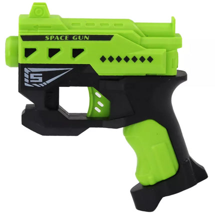 Mini žalias šautuvas su putlasčio kulkomis