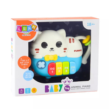 Kačiuko formos mažas pianinas mažyliams su šviesos efektu