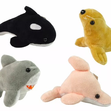 Mini pliušiniai jūrų gyvūnai 4 modeliai