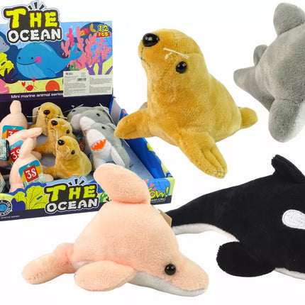 Mini pliušiniai jūrų gyvūnai 4 modeliai