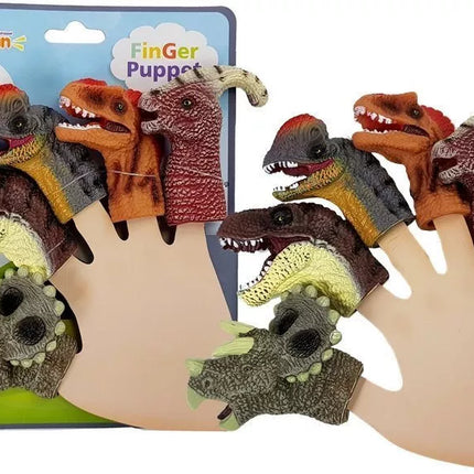 Dinozaurų figūrėlių pirštukų rinkinys