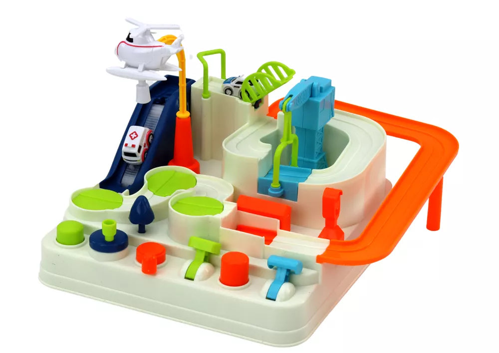 Interaktyvus kliūčių ruožas automobiliams