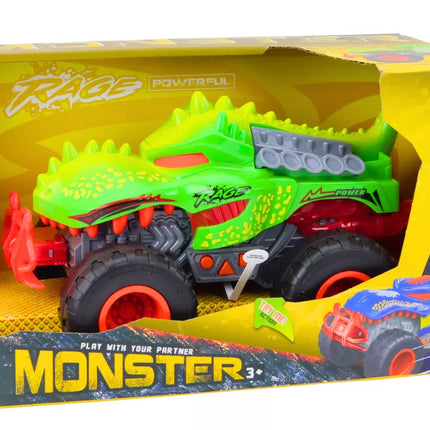 Žalias dinozauro formos visureigis