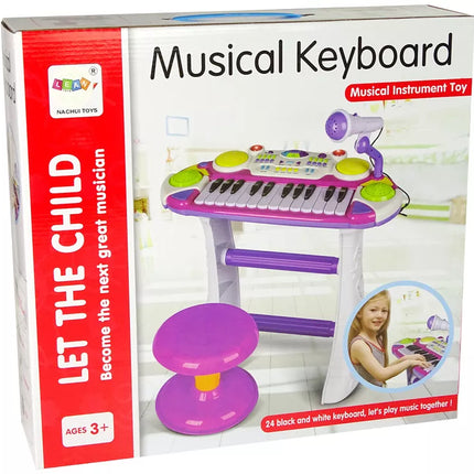 Muzikinis pianinas vaikams su mikrofonu