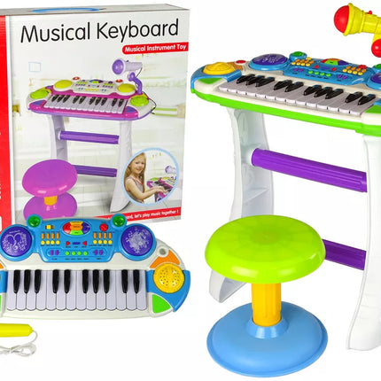 Muzikinis pianinas vaikams su mikrofonu