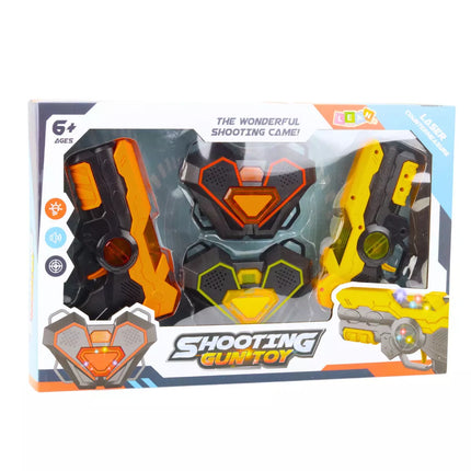 Dažasvydžio lazerinis pistoletas su infraraudonaisiais spindulių taikiniais