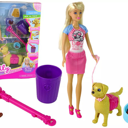 Lėlės rinkyinys su šuniuku