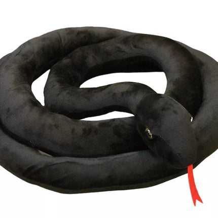 Pliušinė juodos spalvos gyvatė 300 cm